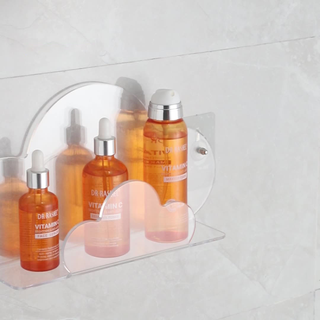 Cloud Shape Transparent Wall Mounted Shelf